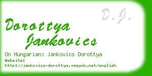 dorottya jankovics business card